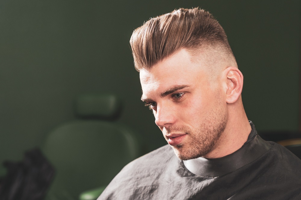 Mid Taper Fade + Pompadour: